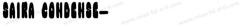 Saira Condense字体转换